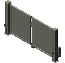 Doppelflügeltor aus Metall mit Torantrieb