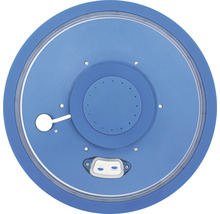 Blauer Poolfilterdeckel
