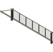 Schiebetor ALBERTS Mosaik links öffnend DSM 6/5/6 inkl. Handsender 799 x 132 cm anthrazit-thumb-0 Schiebetor ALBERTS Mosaik links öffnend DSM 6/5/6 inkl. Handsender 799 x 132 cm anthrazit-thumb-0