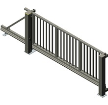 Schiebetor aus Metall für den Außenbereich