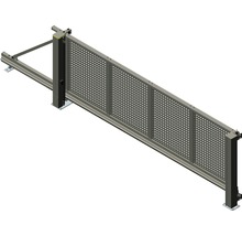 Schiebetor mit Lochmuster