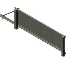 Schiebetor ALBERTS Mosaik links öffnend Glattblech inkl. Handsender 559 x 192 cm anthrazit-thumb-0 Schiebetor ALBERTS Mosaik links öffnend Glattblech inkl. Handsender 559 x 192 cm anthrazit-thumb-0