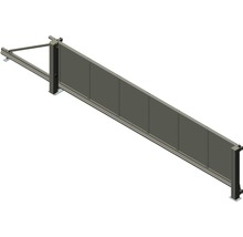 Schiebetor ALBERTS Mosaik links öffnend Glattblech inkl. Handsender 799 x 192 cm anthrazit-thumb-0 Schiebetor ALBERTS Mosaik links öffnend Glattblech inkl. Handsender 799 x 192 cm anthrazit-thumb-0