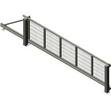 Schiebetor mit Drahtgitterfüllung für den Aussenbereich