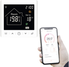 Raumthermostat mit digitaler Anzeige und Smartphone-App