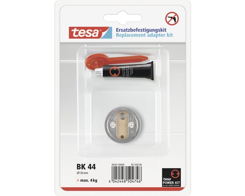 Tesa Ersatzbefestigungskit BK 44, Durchmesser 30 mm, maximale Last 4 kg