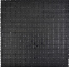 Aluminiummosaik Quadrat 29,0x29,0 cm selbstklebend schwarz matt-thumb-0