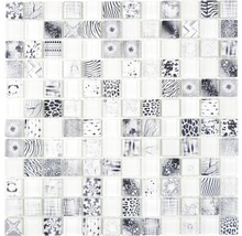 Mosaikfliese mit Tiermotiven