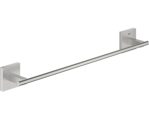 Handtuchhalter Grohe Quickfix Start Cube 46,2x6x5,4 cm supersteel edelstahl matt Handtuchhalter aus Metall zur Wandmontage