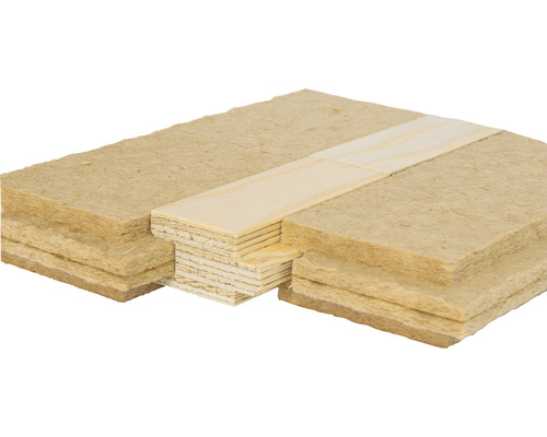 STEICOfloor Holzfaser-Trittschalldämmung für schwimmende Verlegung von Dielenboden 1200 x 380 x 60 mm (Abnahme nur palettenweise möglich)