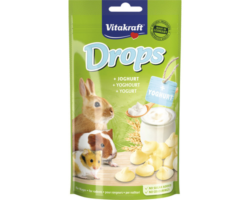 Nagersnack, Vitakraft Drops Joghurt für Zwergkaninchen Vitakraft Drops Joghurt für Nagetiere