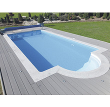 Einbaupool Styropor-Pool-Set Kwad Pool Plus Gran Canaria 800x400x150 cm inkl. Sandfilteranlage, Skimmer, Filtersand, Verrohrungsset & Römertreppe-thumb-0
