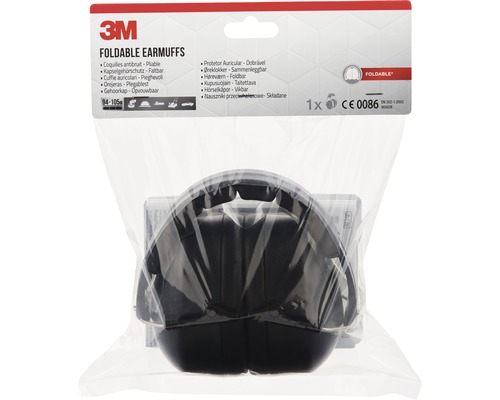 3M Kapselgehörschutz faltbar in Verpackung