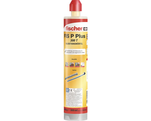 Injektionsmörtel fischer FIS P Plus 300 T, 300 lm, 1 Stk. Injektionsmörtel fischer FIS P Plus 300 T, 300 lm, 1 Stk.