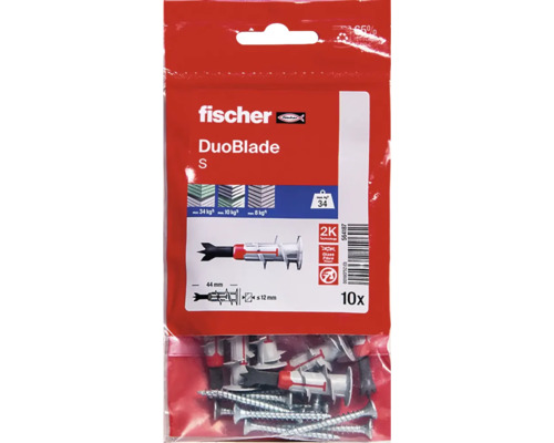 Fischer DuoBlade S Dübel, 10 Stück