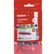 Allzweckdübel fischer DuoPower Ø 8 x 40 mm inkl. Schrauben, 15 Stk.-thumb-1