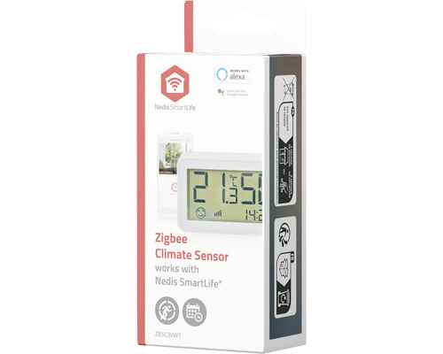 Verpackung eines Zigbee Klimasensors für Nedis SmartLife