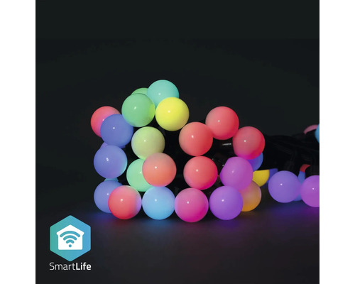 Deko-Party-Lichterkette Nedis® SmartLife mit 48 Elementen 5,65 W IP 65, 10,8 m WLAN RGB (WIFILP02C48) (6310699)