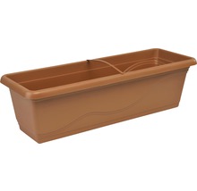 Blumenkasten Lafiora Extra Flor Kunststoff 60x20,5x17 cm braun