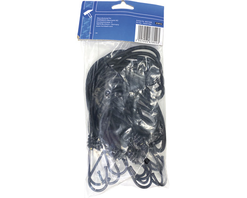Packung Spanngummis mit Haken