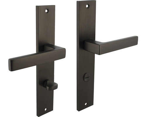 Langschildgarnitur Intersteel Hera WC 78 mm anthrazit matt-0