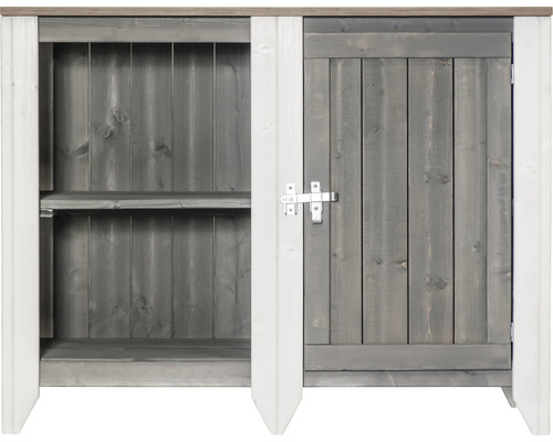 Outdoorküche Typ 561 Sideboard inkl. 1 Tür 115x60x88 cm hellgrau-creme