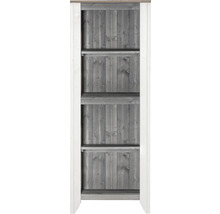 Offener Lagerschrank mit drei Regalböden
