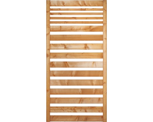 Holzzaun mit horizontalen Latten