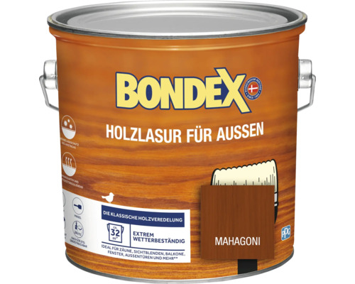 Holzschutz-Lasur Bondex mahagoni 2,5 l
