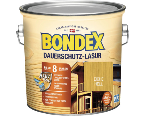 Dauerschutz-Lasur Bondex eiche hell 2,5 l