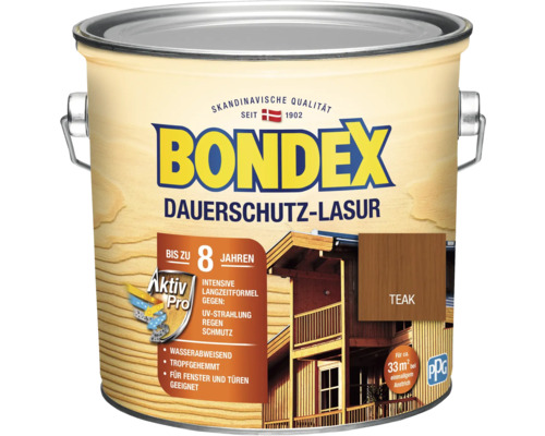 Dauerschutz-Lasur Bondex teak 2,5 l-0