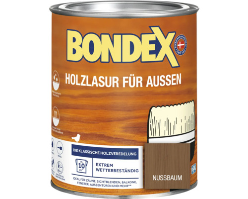 Holzschutz-Lasur Bondex nussbaum 750 ml Holzschutz-Lasur Bondex nussbaum 750 ml