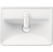 Aufnahme eines weißen Waschbeckens mit Duravit Logo