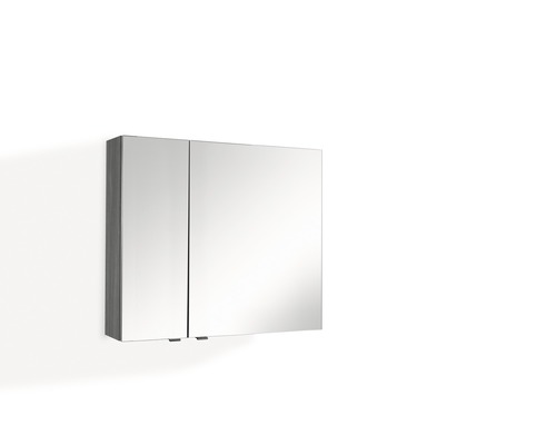 Spiegelschrank Marlin Marlin Bad SOX8RC 2-türig 80x17,6x68,2 cm graphit matt Spiegelschrank mit zwei Türen für das Badezimmer