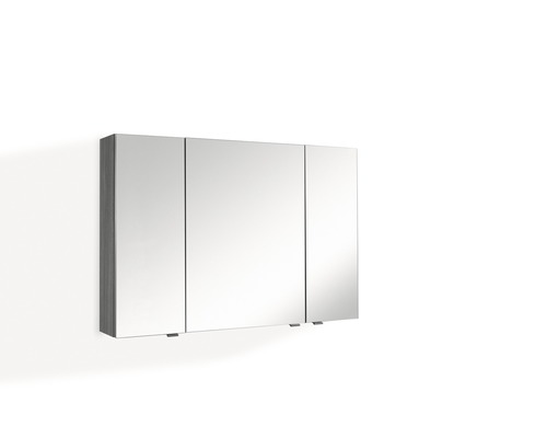 Spiegelschrank Marlin Marlin Bad SOX10C 3-türig 100x17,6x68,2 cm graphit matt Spiegelschrank mit drei Türen für das Badezimmer