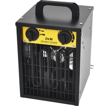 Elektrischer Heizlüfter mit Griff und Heizstufenregler