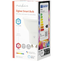 Nedis Zigbee Smart Bulb Verpackung mit Energieeffizienzklasse F