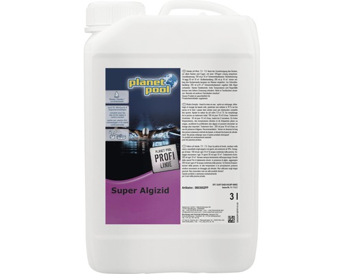 Algenschutz Algizid Spezial Planet Pool flüssig 3 Liter Planet Pool Super Algizid im 3 Liter Kanister zur Algenbekämpfung im Schwimmbad