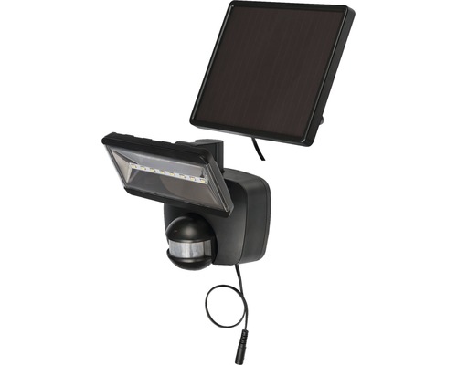 Solar LED Sensorstrahler SOL 800 IP44 mit Solar-Panel 400 lm 6000 K tageslichtweiß mit Bewegungsmelder anthrazit Leuchtdauer ca 3,5 h Brennenstuhl