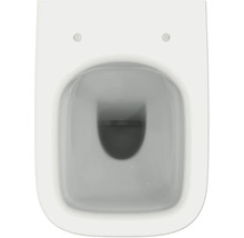 Weiße Tiefspültoilette von oben