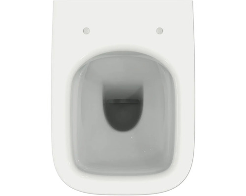 Weiße Tiefspültoilette von oben