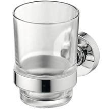 Zahnputzbecher aus Glas mit Wandhalterung