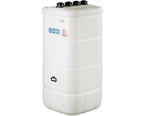 Kunststoff Heizöltank mit vier schwarzen Deckeln