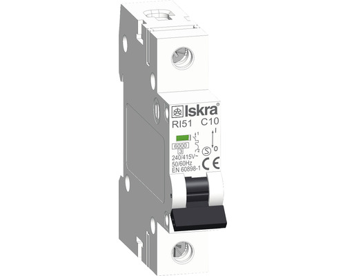 Leitungsschutzschalter Iskra® RI51 C10 10A 1-polig