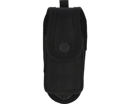 Schwarze Werkzeugtasche aus Stoff mit Verschluss