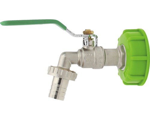 Auslaufhahn mit Schlauchanschluss und Griff