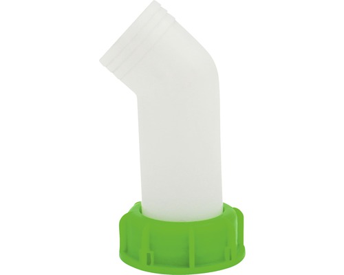 Ausgießer aus Kunststoff mit grünem Schraubverschluss