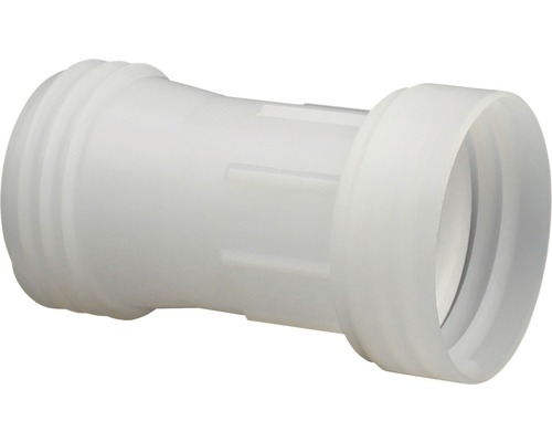 Weißes Kunststoff-Übergangsstück für Rohre