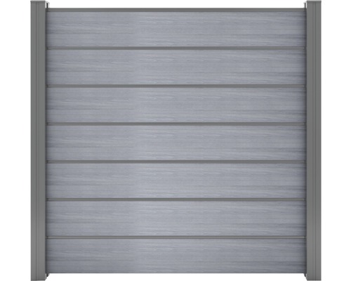 Sichtschutz Zaun Flex Grande 180 x 180 cm grau