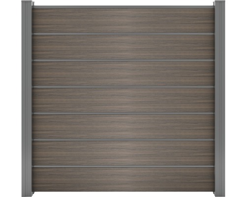 Sichtschutz Zaun Flex Grande 180 x 180 cm braun